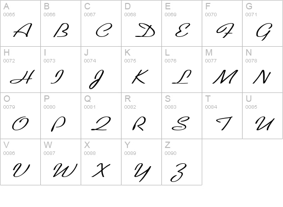KoffeeWide uppercase A-Z preview