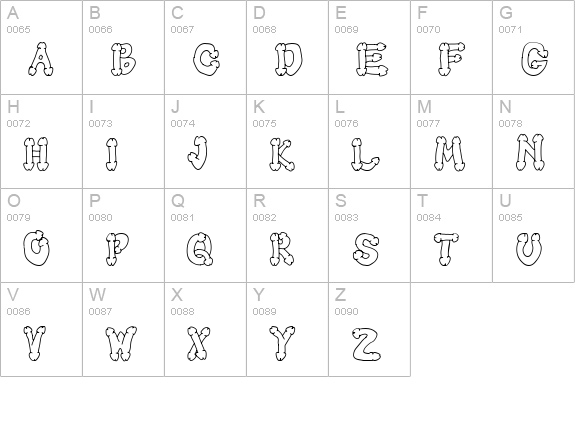 Koksure uppercase A-Z preview