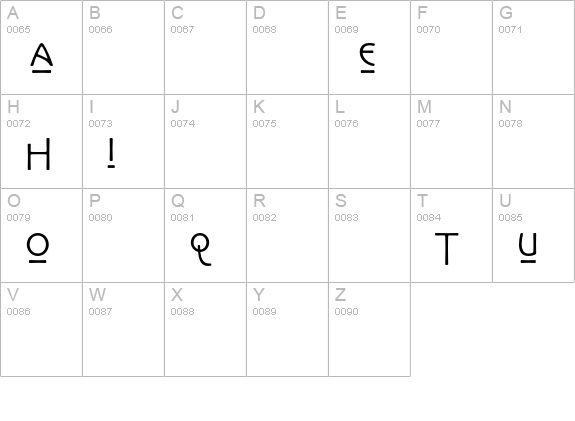 Kolo LP Alternates uppercase A-Z preview