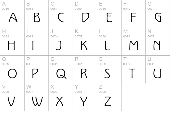 Kolo LP Std uppercase A-Z preview