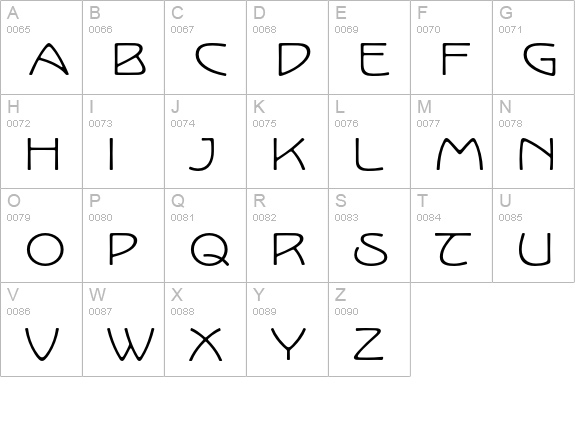 Kolo LP Wide uppercase A-Z preview