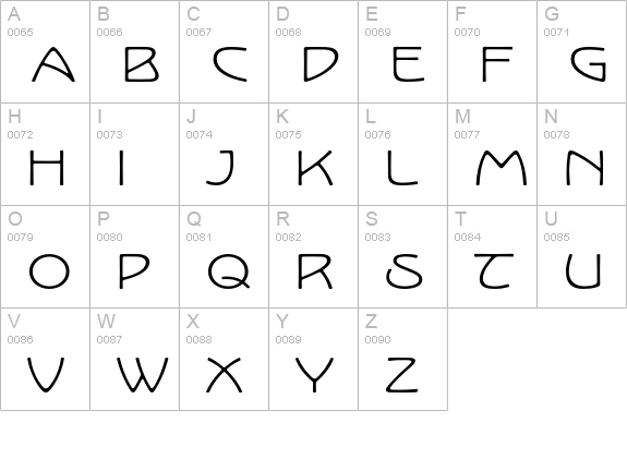 KoloWide uppercase A-Z preview