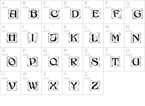KonanurKaps uppercase A-Z preview