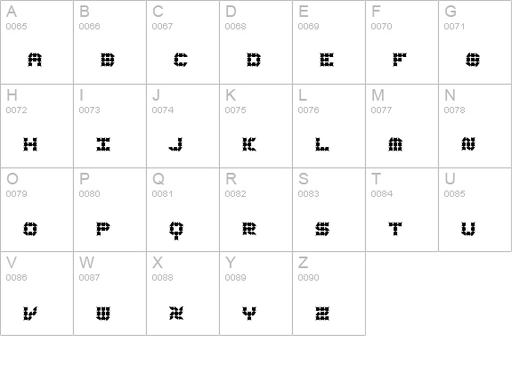Konector Eerie BRK uppercase A-Z preview