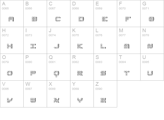 Konector O1 -BRK- uppercase A-Z preview
