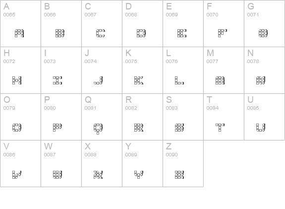Konector O1 BRK uppercase A-Z preview