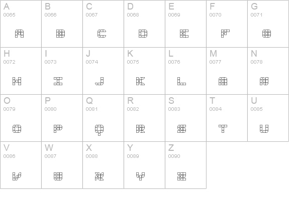 Konector O2 -BRK- uppercase A-Z preview