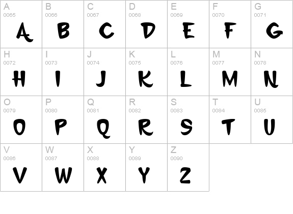 KonTikiLanaiJF uppercase A-Z preview