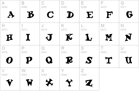 KoolKapsDisplay Bold uppercase A-Z preview