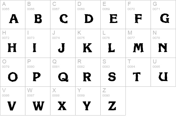 KorinthAntique-Xbold-Regular uppercase A-Z preview