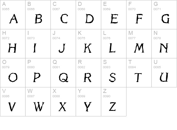 KorinthRandom-Italic uppercase A-Z preview