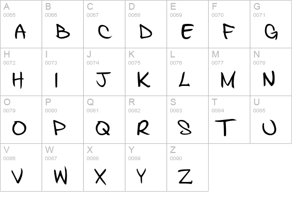 Kosal says hy uppercase A-Z preview