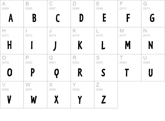 Kosmik-BoldThree uppercase A-Z preview