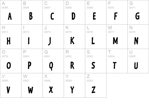 Kosmik-BoldTwo uppercase A-Z preview