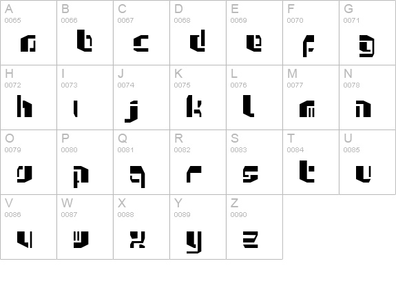 Kosmonaut uppercase A-Z preview