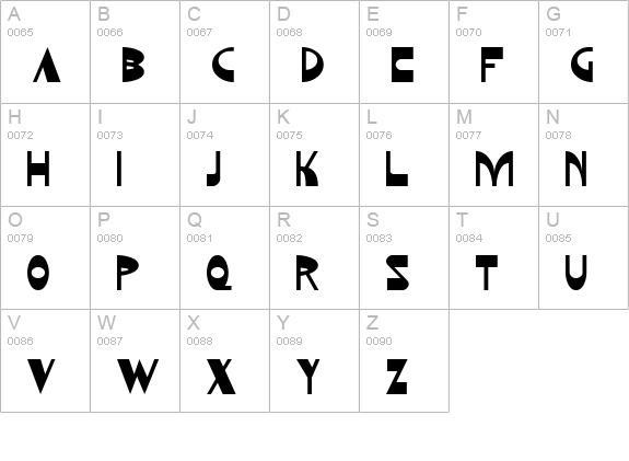 Kozmonauta 2 uppercase A-Z preview