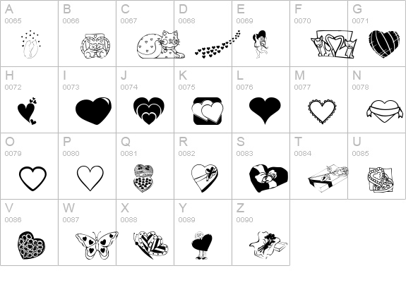 KR Be Mine Again uppercase A-Z preview
