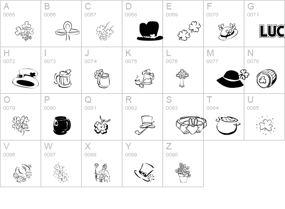 KR Bits O'Shea uppercase A-Z preview
