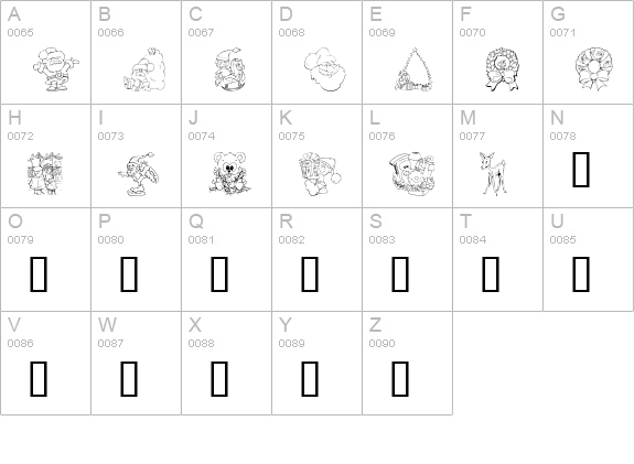 KR Christmas Color Me uppercase A-Z preview