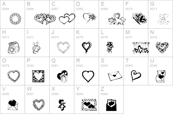 KR Kat's Got A New Valentine uppercase A-Z preview