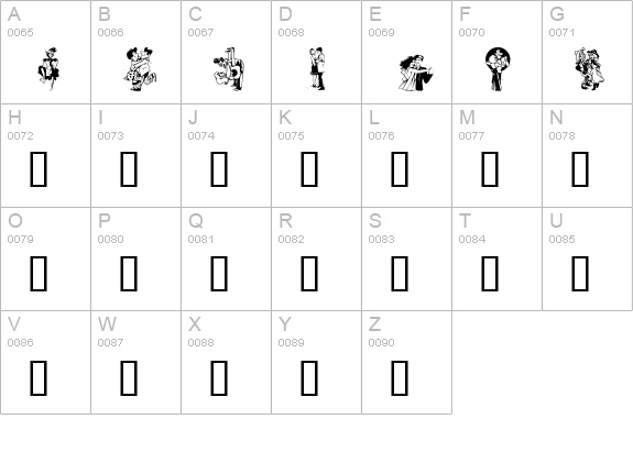 KR Kick Up Your Heels uppercase A-Z preview