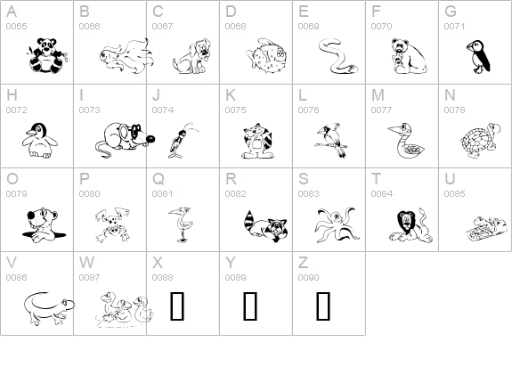 KR Lil Buddies uppercase A-Z preview