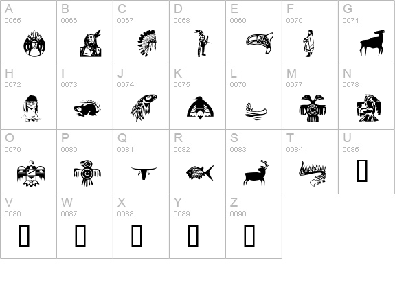 KR NA Dings uppercase A-Z preview