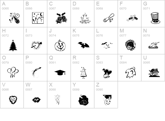KR Pick A Holiday uppercase A-Z preview