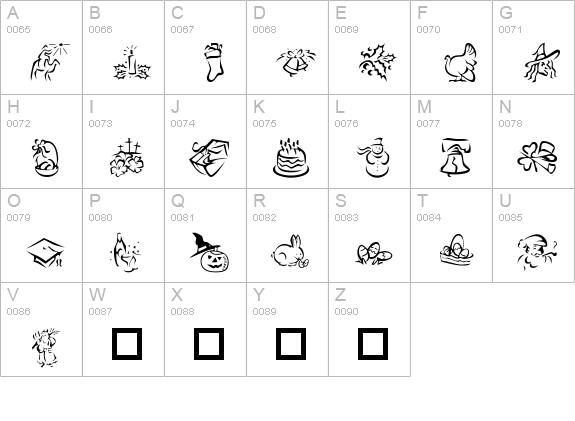 KR Pick A Holiday 2 uppercase A-Z preview
