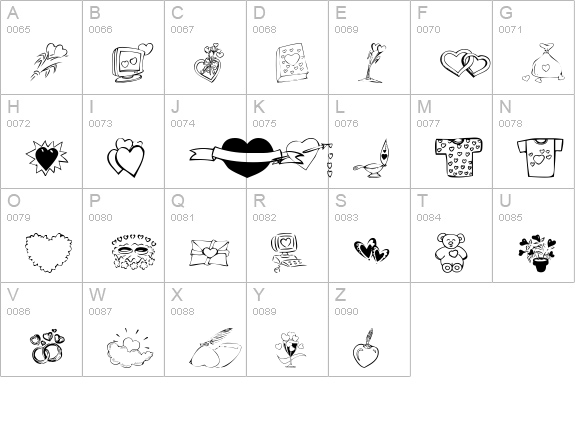 KR Valentines 2006 Ten uppercase A-Z preview