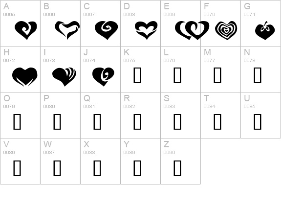 KR Valentines 2006 Two uppercase A-Z preview