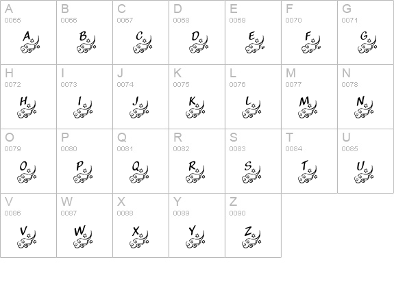 KR Winds Of Change uppercase A-Z preview