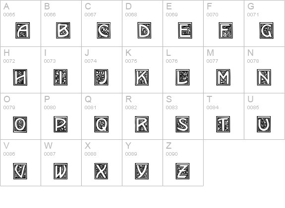 Kramer Medium uppercase A-Z preview