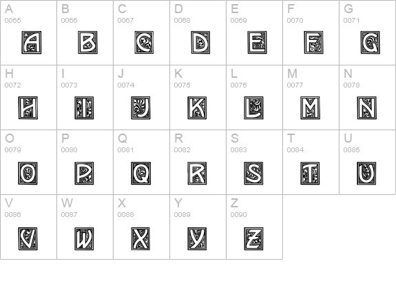 Kramer Regular uppercase A-Z preview