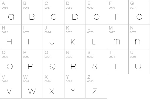 Kravitz uppercase A-Z preview