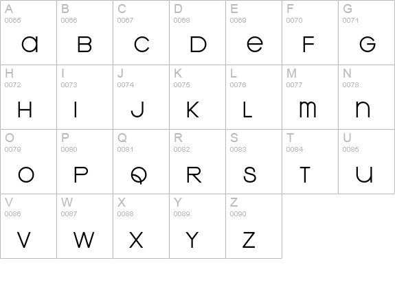 KravitzThermal uppercase A-Z preview