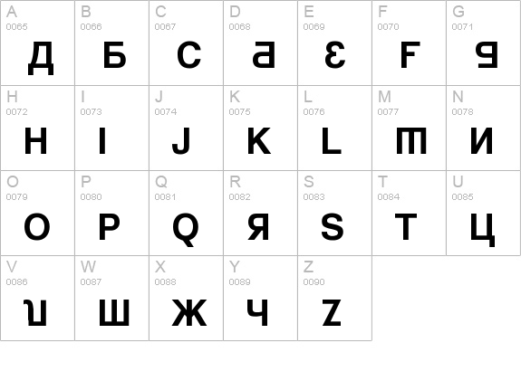 Kremlin Minister Bold uppercase A-Z preview