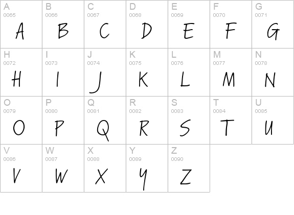 KremlinC uppercase A-Z preview