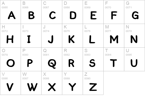 Kronika uppercase A-Z preview