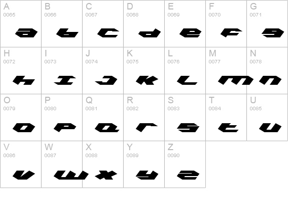 Kubrick uppercase A-Z preview