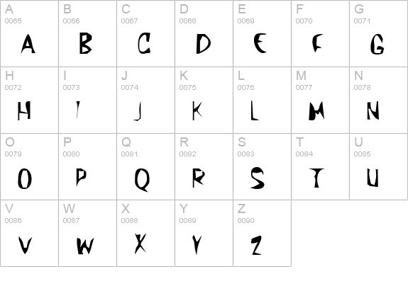 Kundera Regular uppercase A-Z preview
