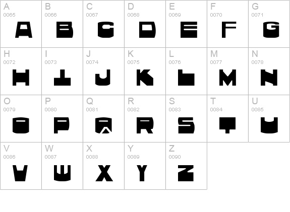Kunst uppercase A-Z preview