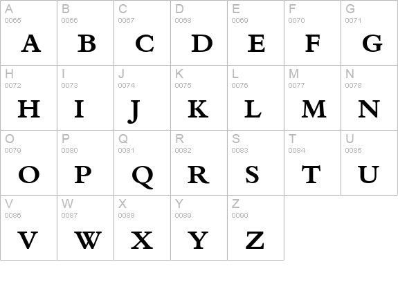 Kuriakos Black SSi Bold uppercase A-Z preview
