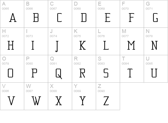Kwersity Bold uppercase A-Z preview
