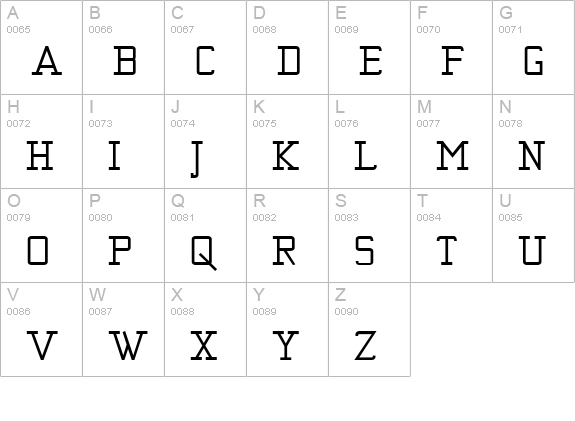 KwersityWider Bold uppercase A-Z preview