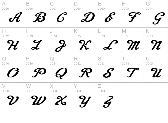 La Macchina uppercase A-Z preview