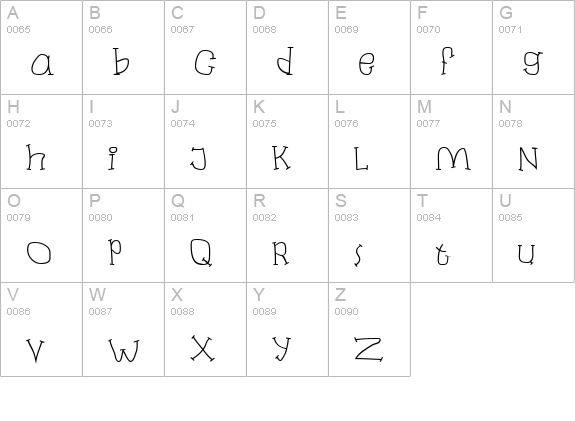 Laban uppercase A-Z preview