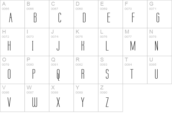 Labtop uppercase A-Z preview