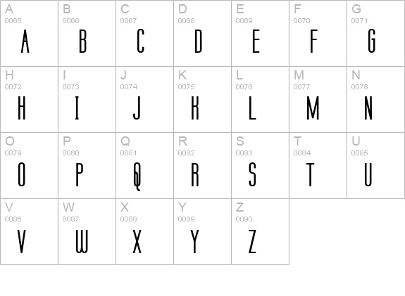 Labtop Bold uppercase A-Z preview