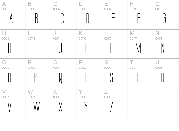 Labtop Secundo uppercase A-Z preview